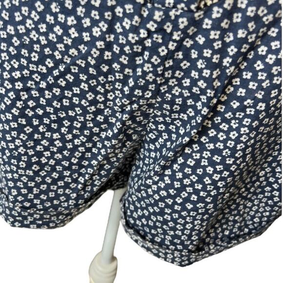 Anthropologie Jen Kao Melati Floral Navy Summer Romper cottagecore boho - Picture 6 of 10